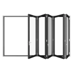 Aluminum Patio Bifold Door with Screen – 157″ × 94″