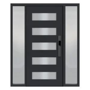 Modern Horizontal Glass Entry Door